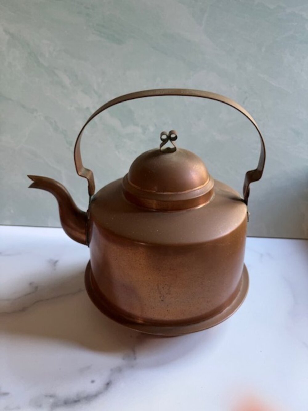 Vintage 1920s Knut Eriksson Copper Teapot Water Kettle Sweden 2.5 L